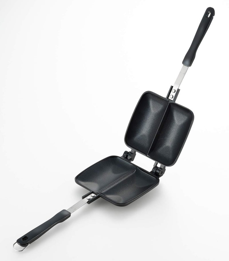 ãƒ¨ã‚·ã‚«ãƒ¯(Yoshikawa) Yoshikawa SJ2703 Hot Sand Maker, For Gas Fire, Hot Double, Full Width 5.5 x Length 13.4 x Height 1.3 inches (14 x 34 x 3.2 cm), Black, Outdoor Camping - Image 2